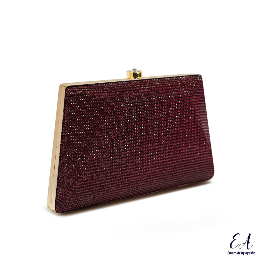 Celeste Clutch (maroon)