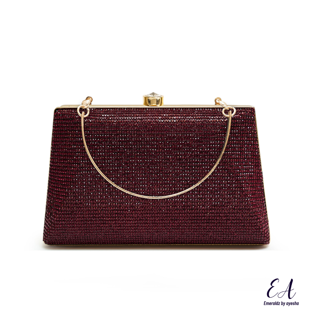 Celeste Clutch (maroon)