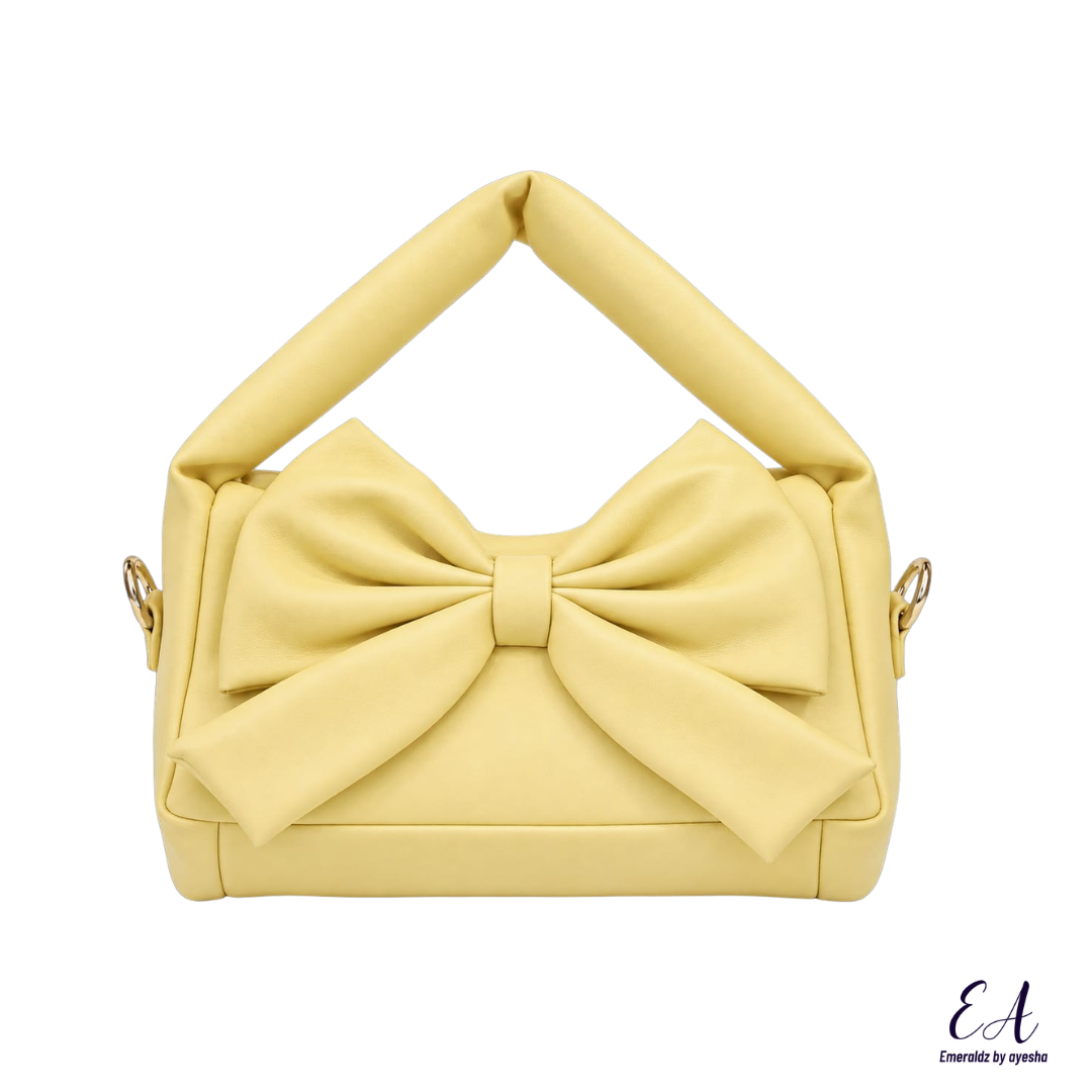 Raya hand bag (butter yellow)