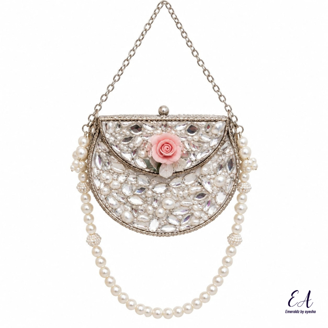 Talia Clutch (silver)