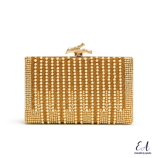 Ana Pearl Clutch (gold)