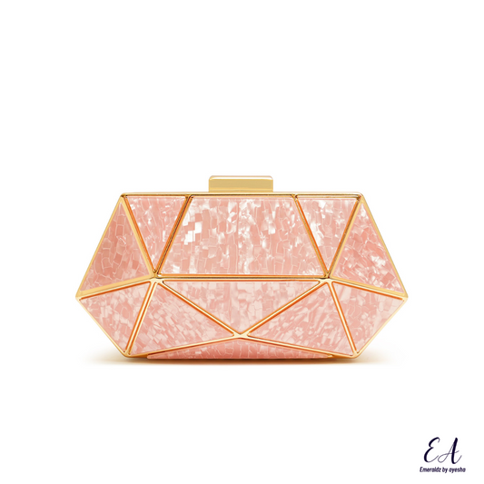 Marble Clutch (pink)