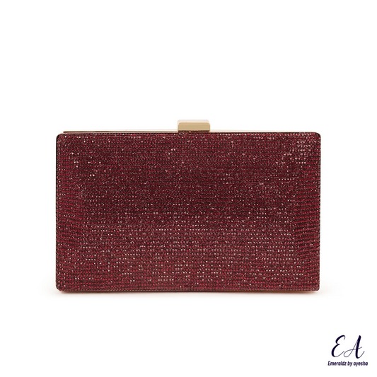 Celeste Clutch (maroon)