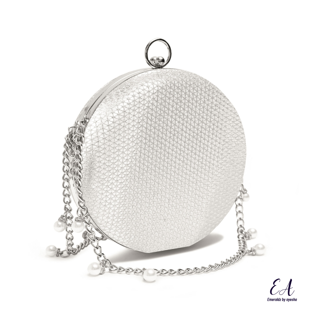 Bianca Chain Clutch (silver)
