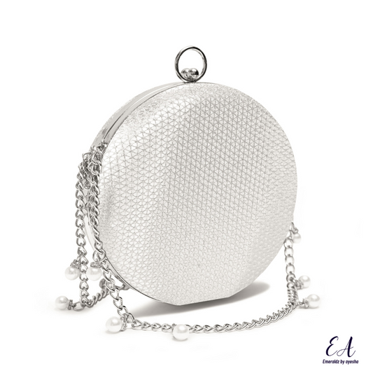 Bianca Chain Clutch (silver)