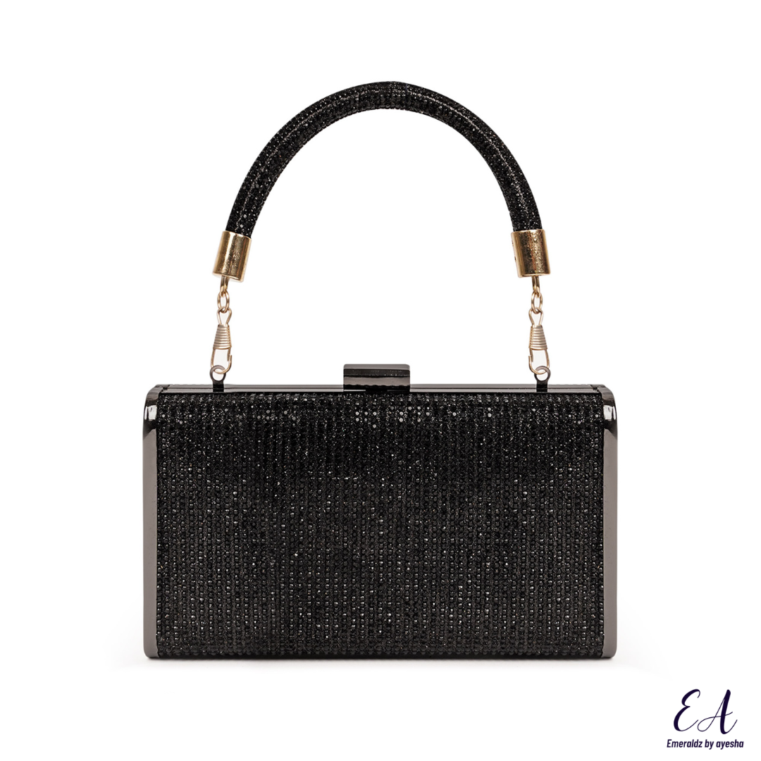 Chloe Crystal Clutch (black)
