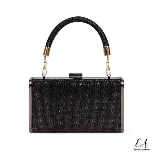Chloe Crystal Clutch (black)