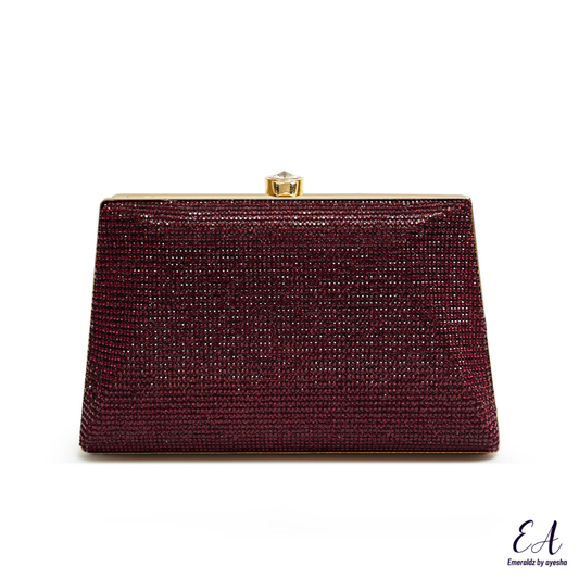 Celeste Clutch (maroon)