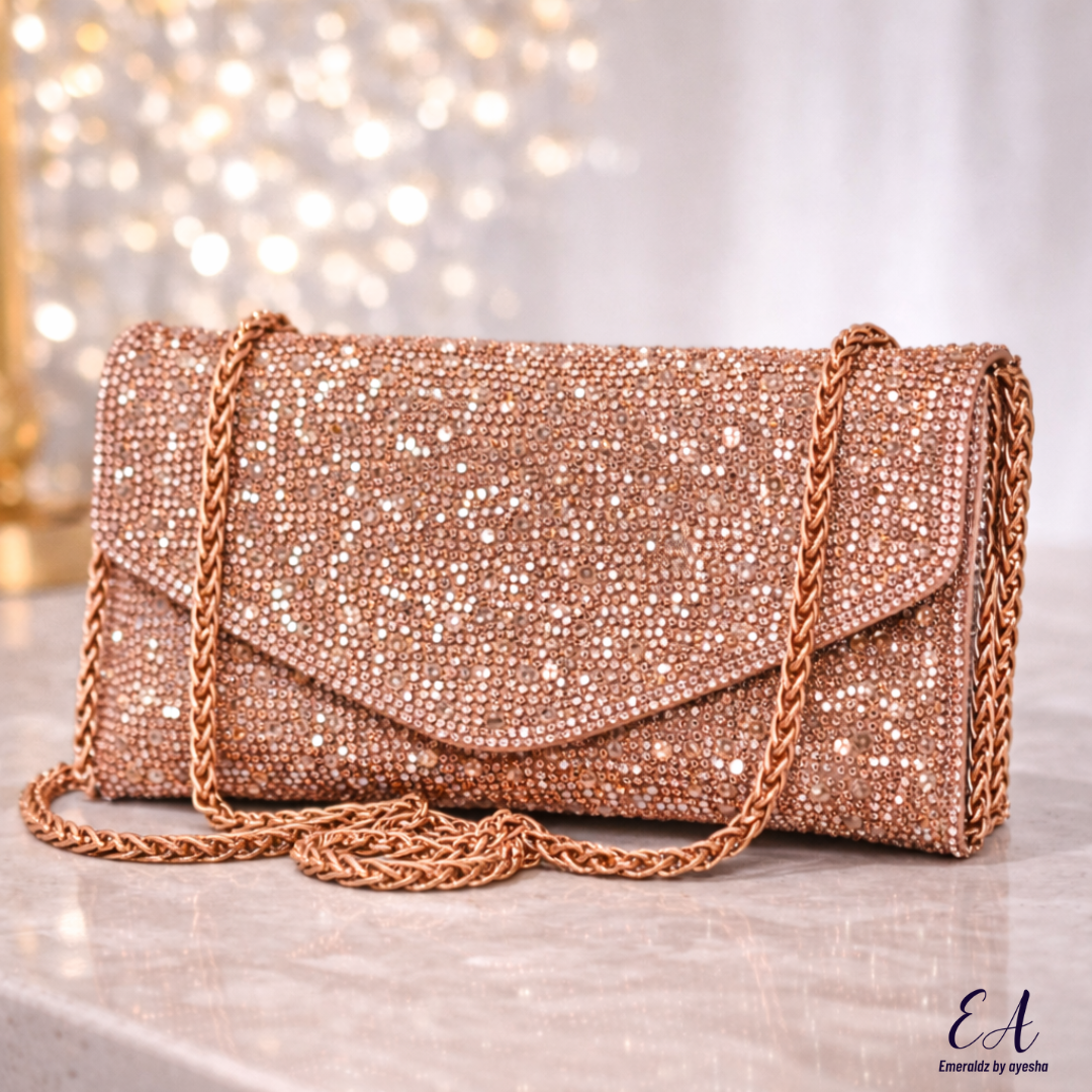 Daisy Clutch (rose gold)