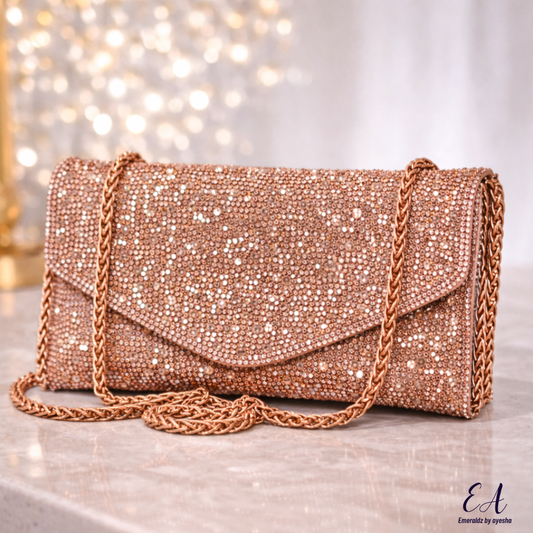 Daisy Clutch (rose gold)