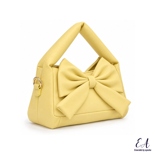 Raya hand bag (butter yellow)
