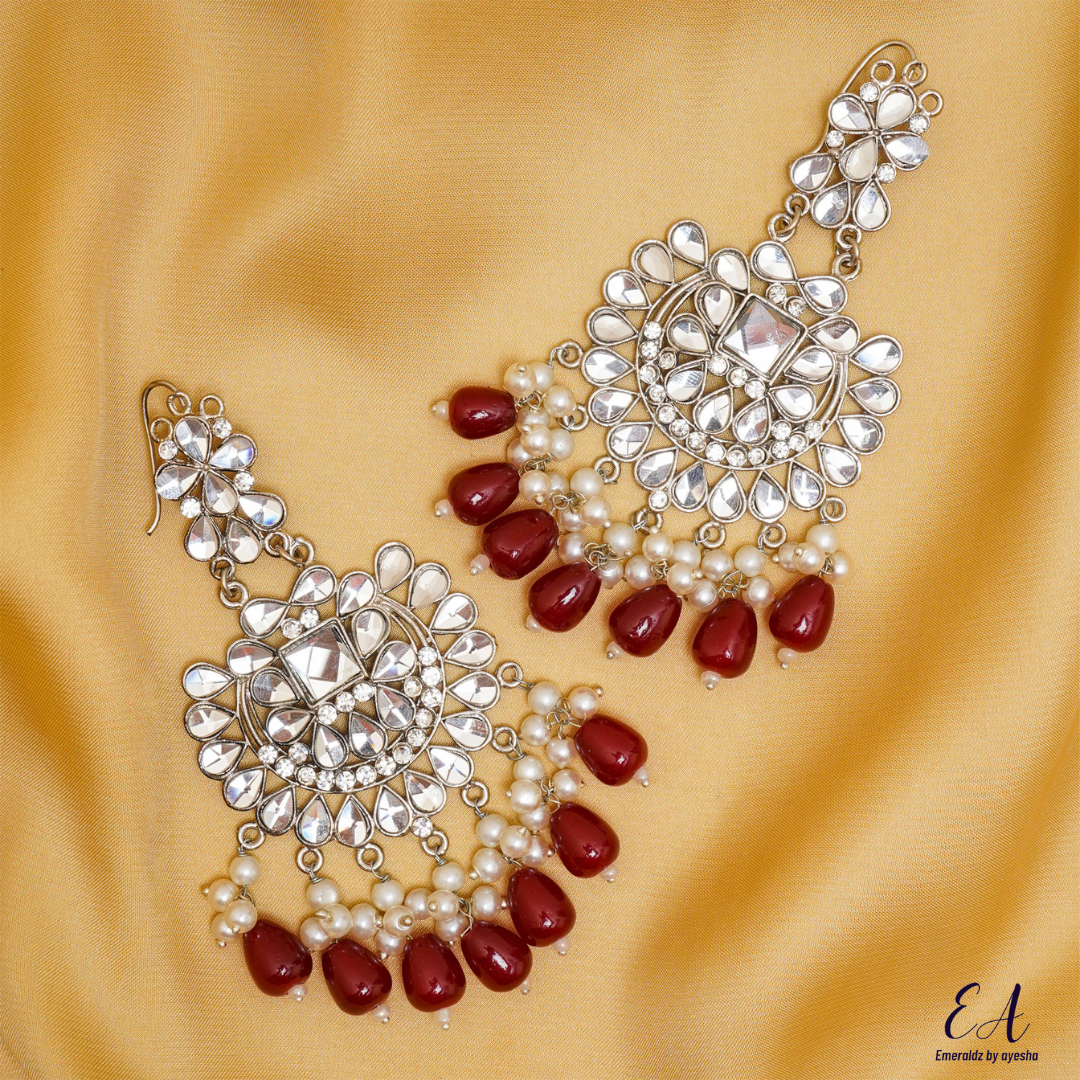 Rehma earrings red