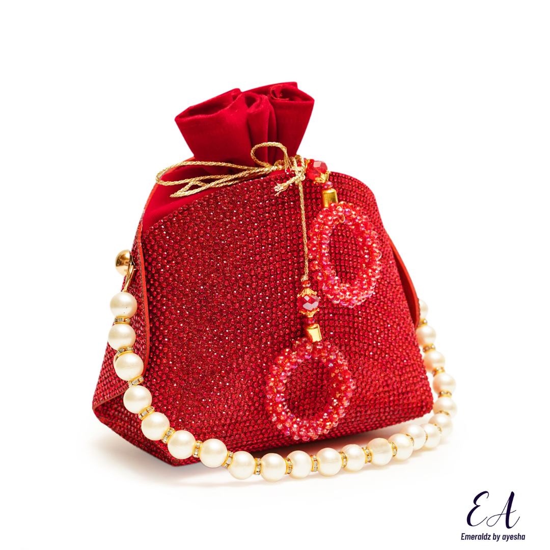 Bella Potli Clutch (Red)