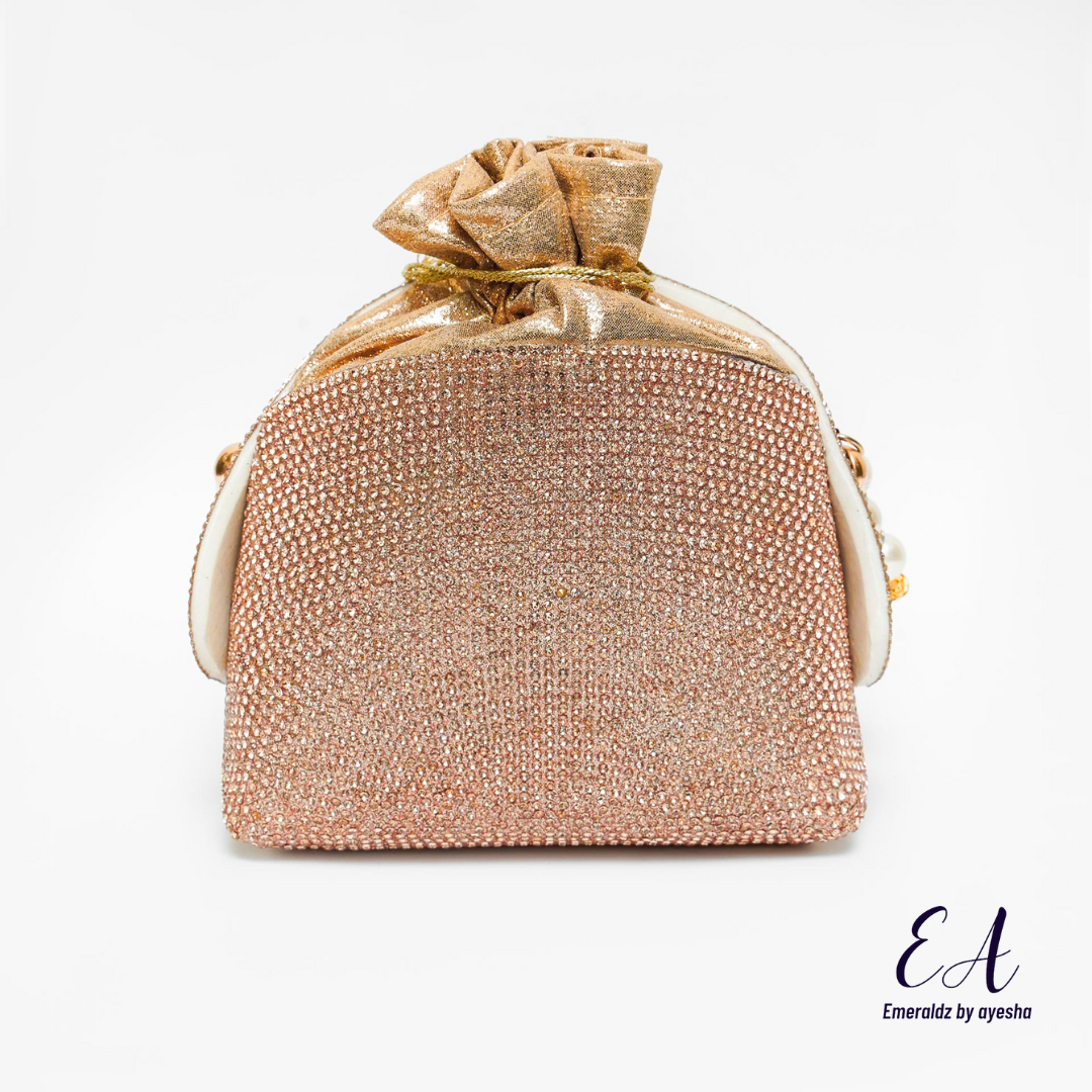 Bella Potli Clutch(copper)