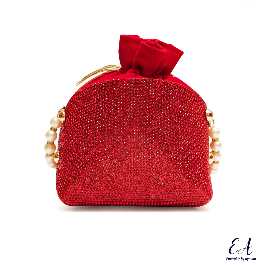 Bella Potli Clutch (Red)