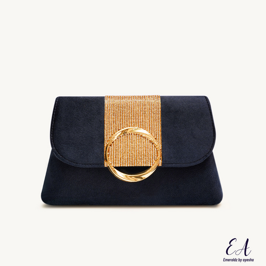 Emily Clutch Bag (navy blue)