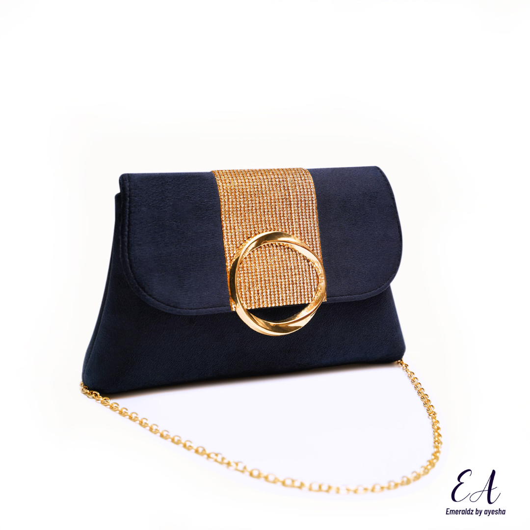 Emily Clutch Bag (navy blue)