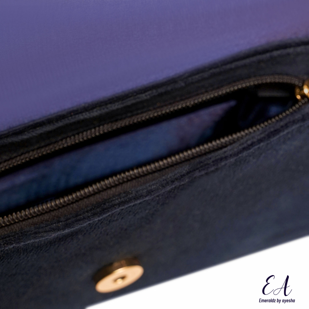 Emily Clutch Bag (navy blue)