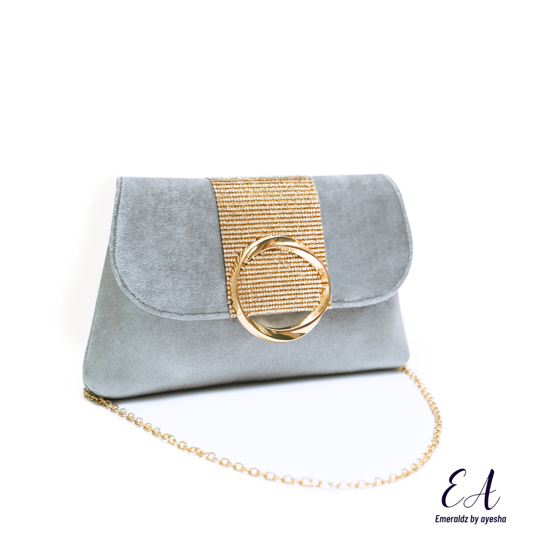 Emily Clutch Bag (silver)