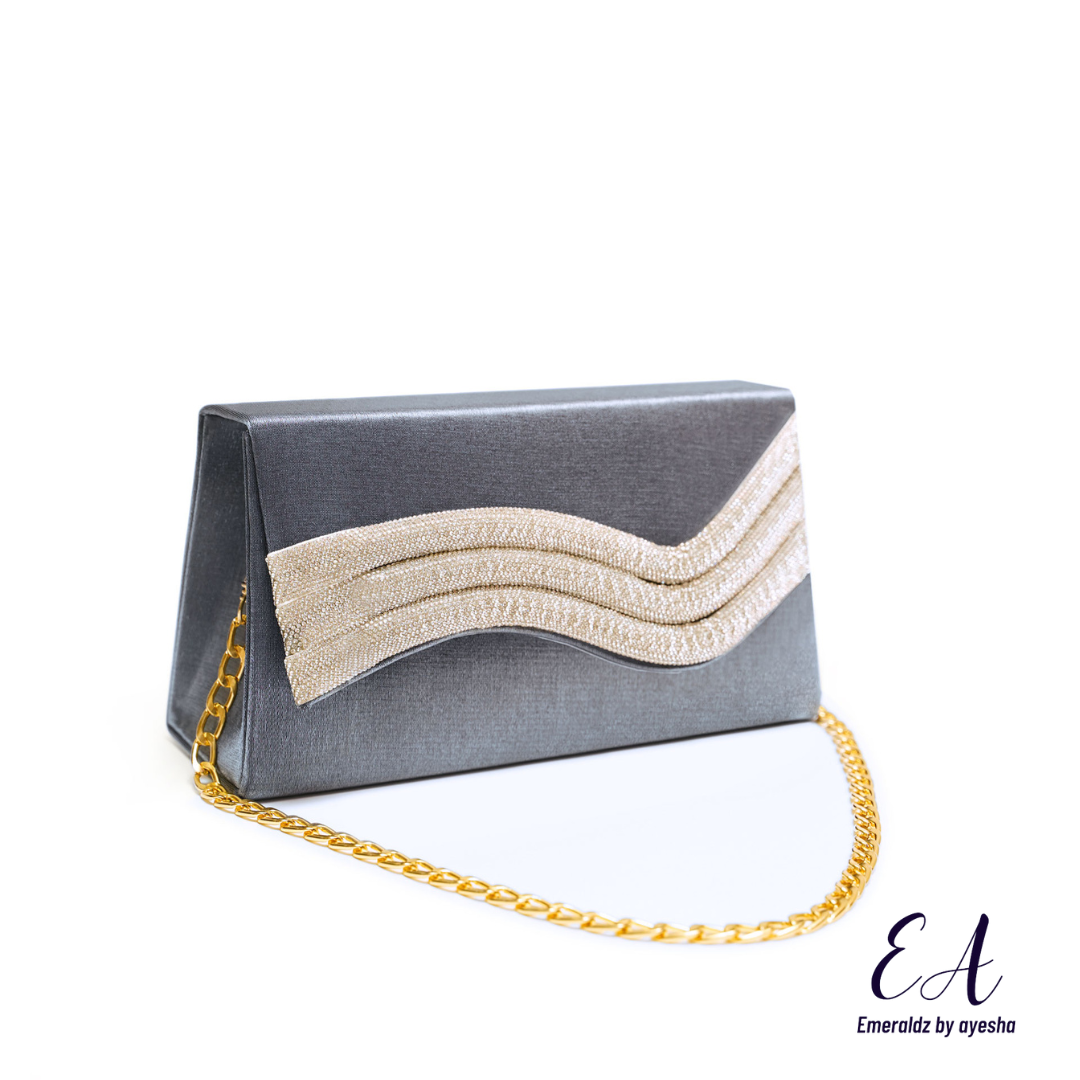 Scarlett Clutch Bag (silver)