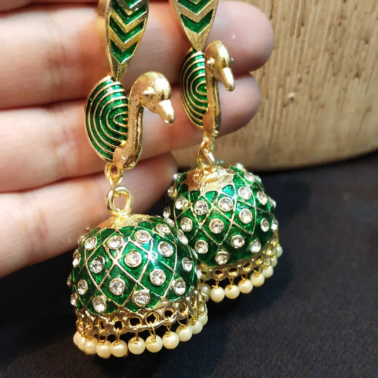 Peacock jhumkay