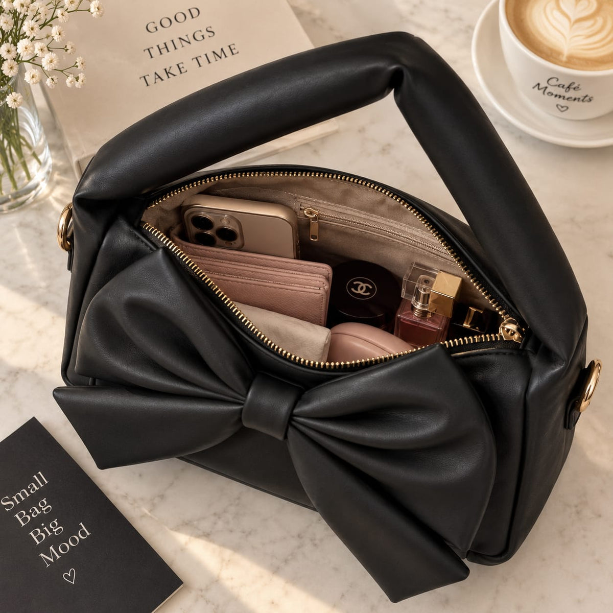 Raya hand bag (black)
